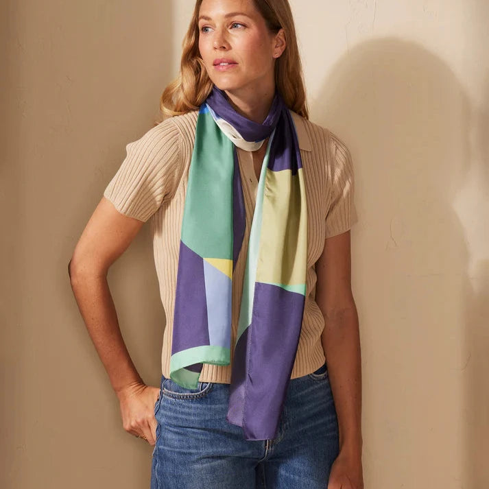 Color Theory Silk Oblong Scarf