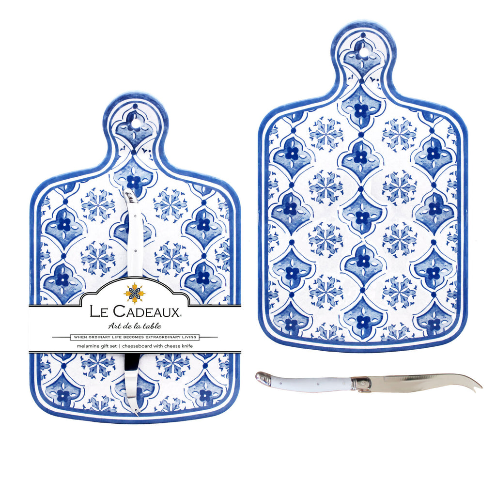Moroccan Blue Cheeseboard Gift Set