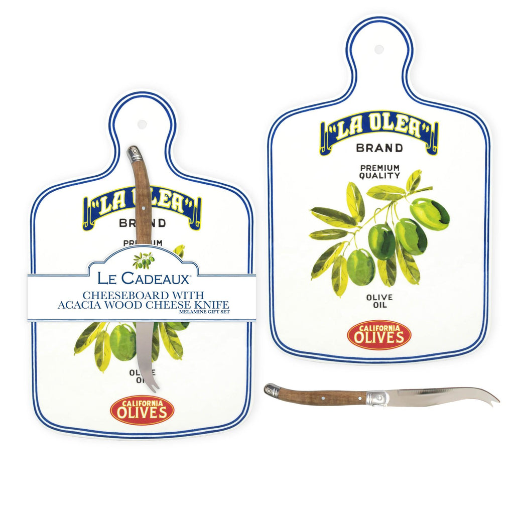 Vintage Olive California Cheeseboard Gift Set