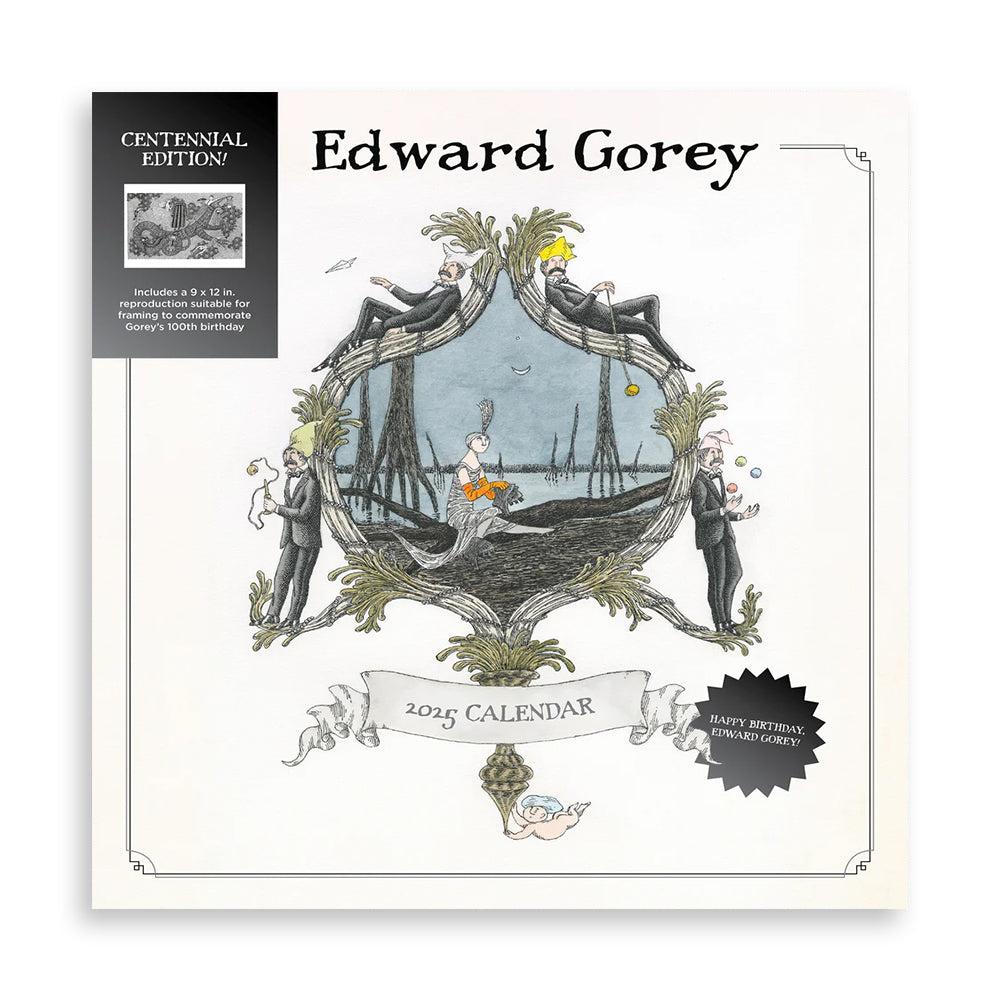 Edward Gorey 2025 Wall Calendar (Centennial Edition)