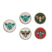 Sass & Belle Bee Coaster-Set Of 4 Pcs, Multi-Colour