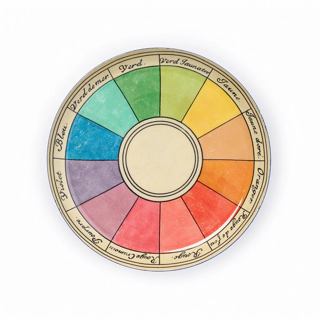 Round Enamel Chroma Trinket Tray