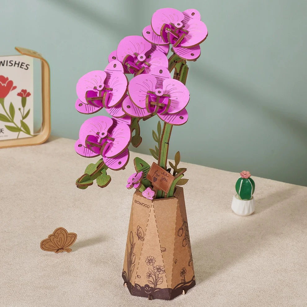 Purple Moth Orchid DIY Wooden Bloom Craft | The New York Public