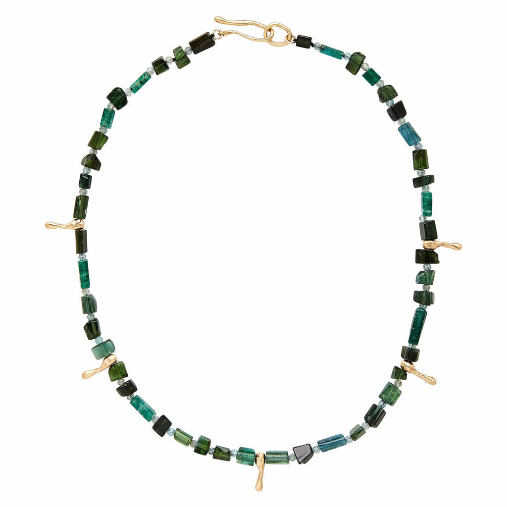 Nile Tourmaline Calima Bronze Necklace