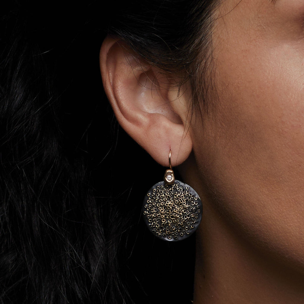 Pollen Black Bronze Earrings