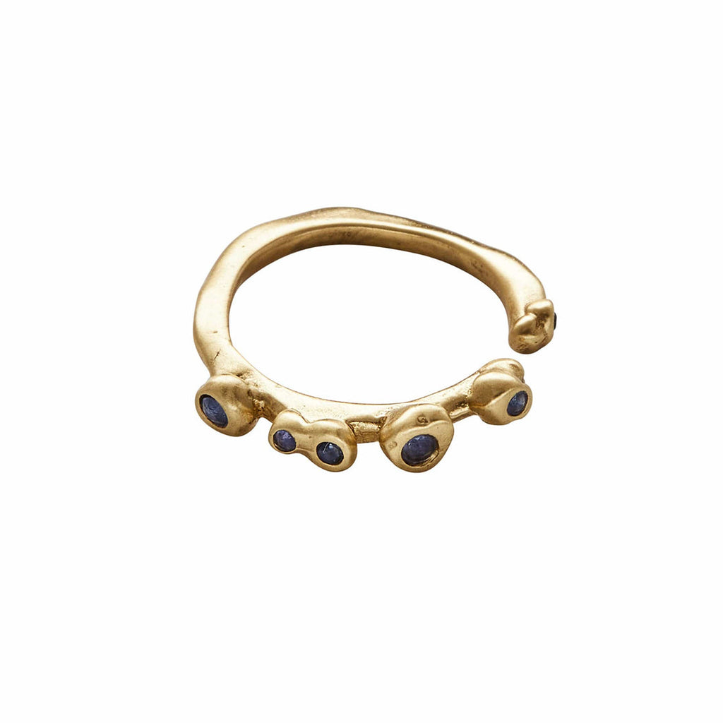 Delta Bronze Sapphire Adjustable Ring