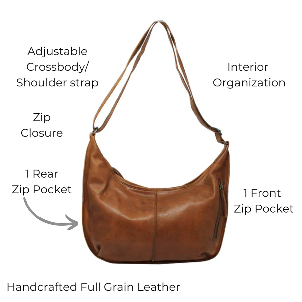 Leather Shoulder Bag: Jackson