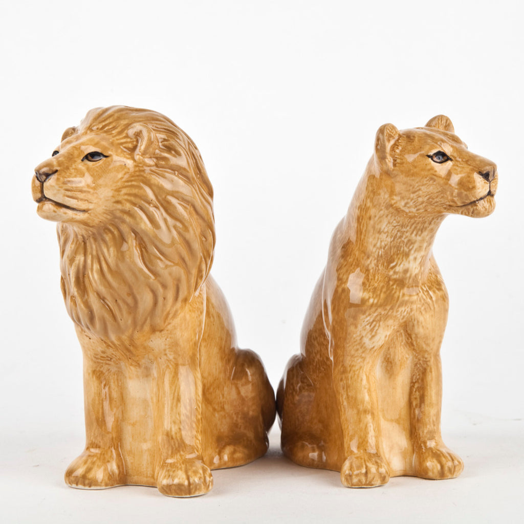 Lion Salt and Pepper Shakers
