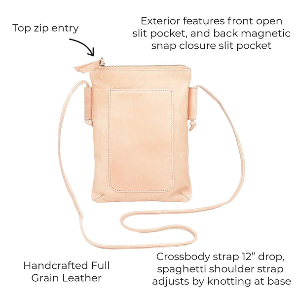 Slim Leather Crossbody Bag: Miller