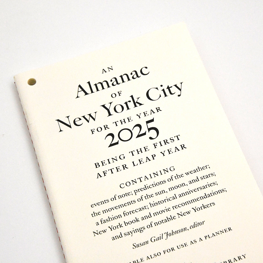 An Almanac of NYC For The Year 2025