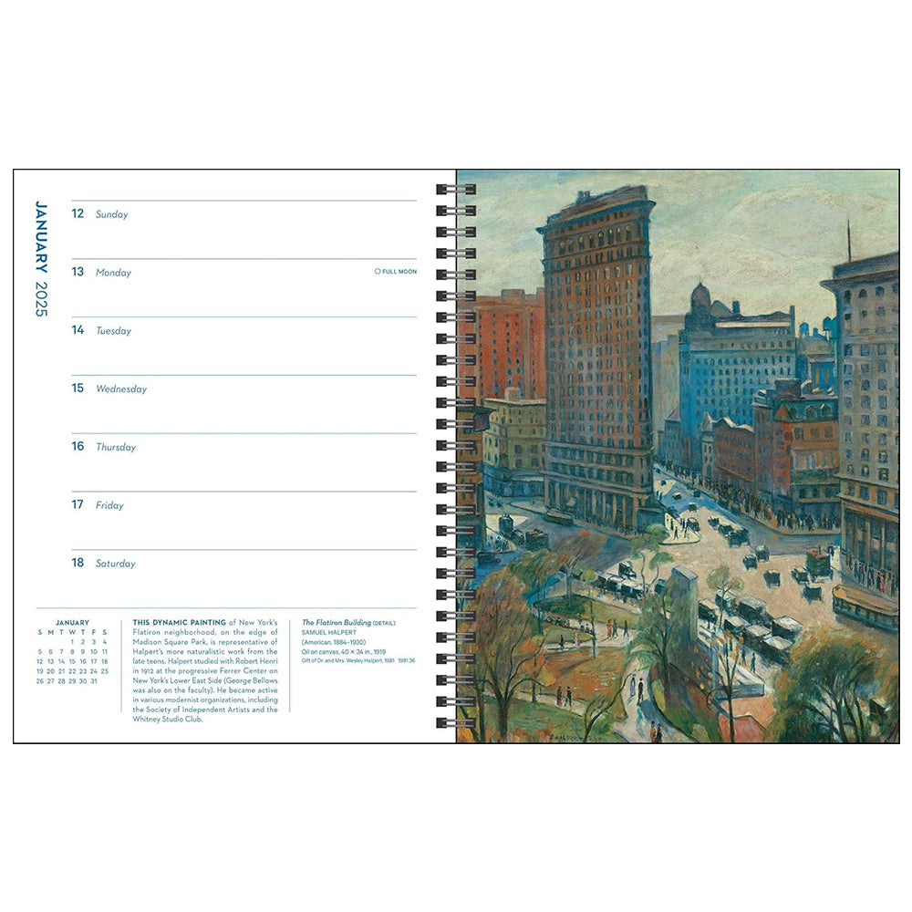 New York in Art 12-Month 2025 Engagement Calendar