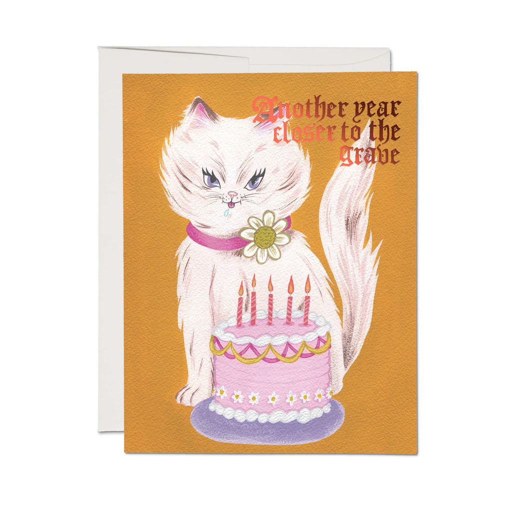 Kitty & Cake Birthday Notecard