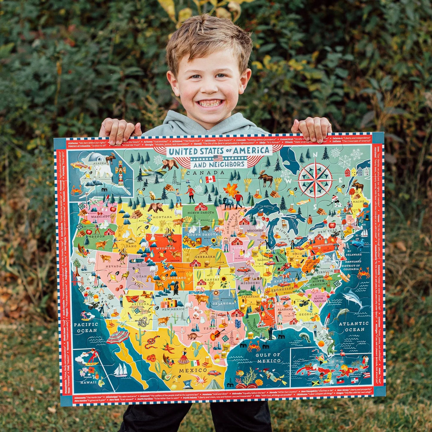 USA Map Giant Puzzle
