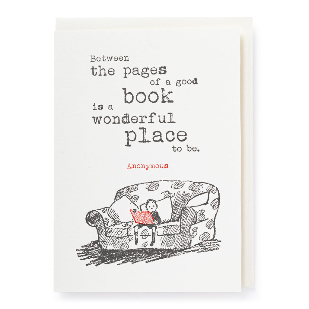 Between The Pages Letterpress Notecard