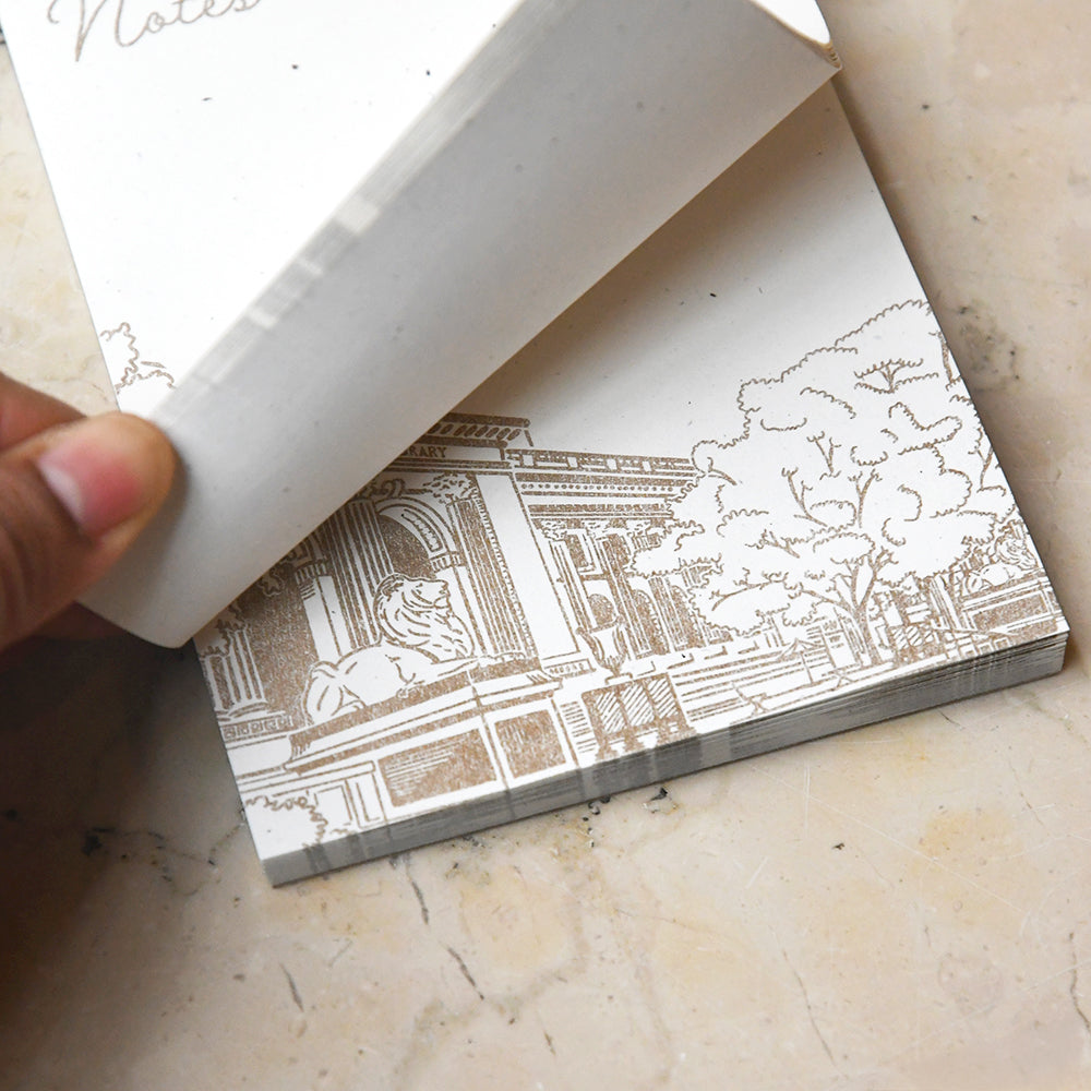NYPL Building Riso Notepad | The New York Public Library Shop