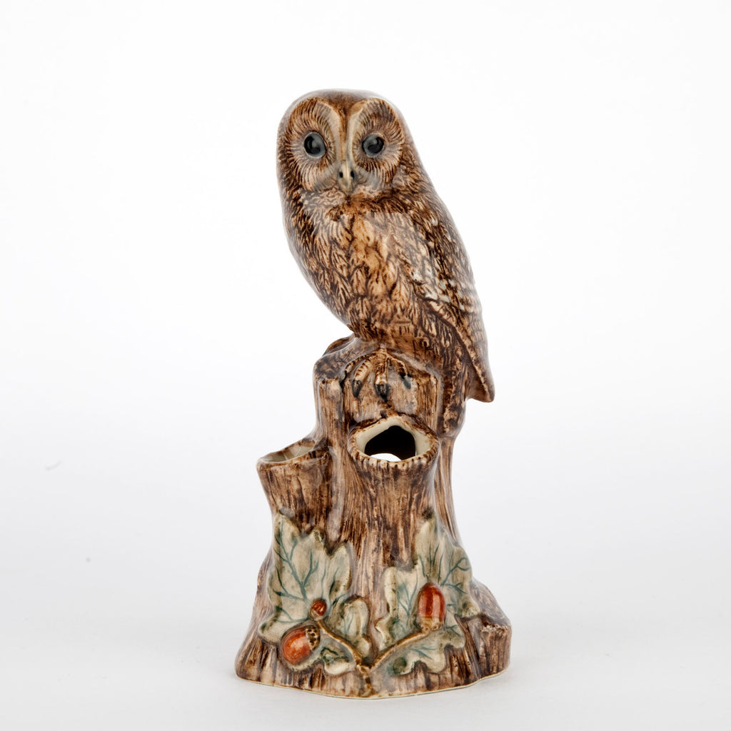 Tawny Owl Bud Vase