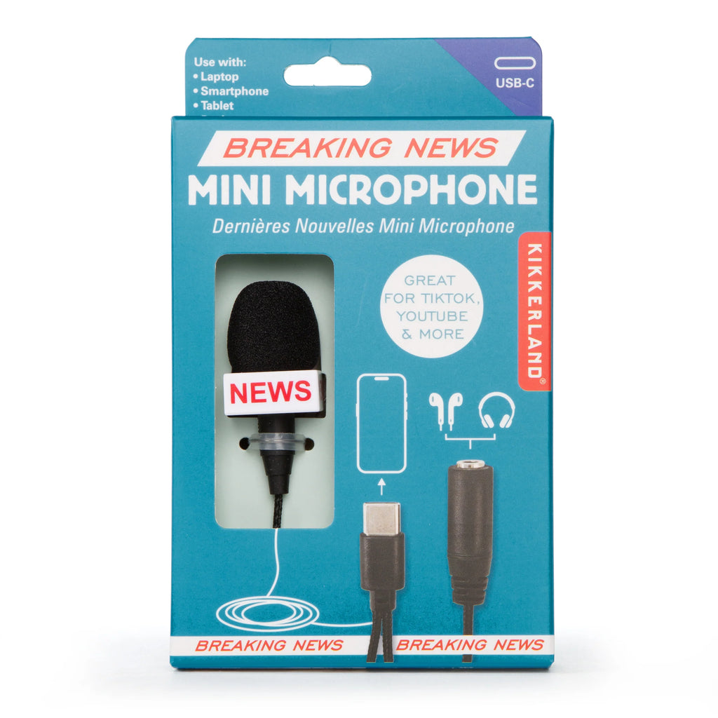Breaking News Mini Microphone | The New York Public Library Shop