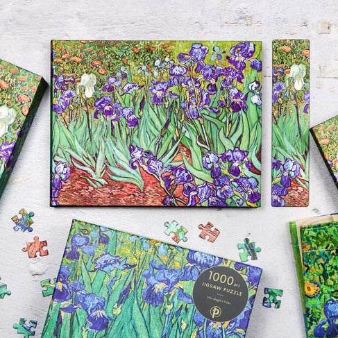 Van Gogh's Irises Ultra Lined Hardcover Journal: Hardcover, 120 Gsm, Ribbon Marker, Memento Pouch, Elastic Closure, Book Edge Printing : Paperblanks