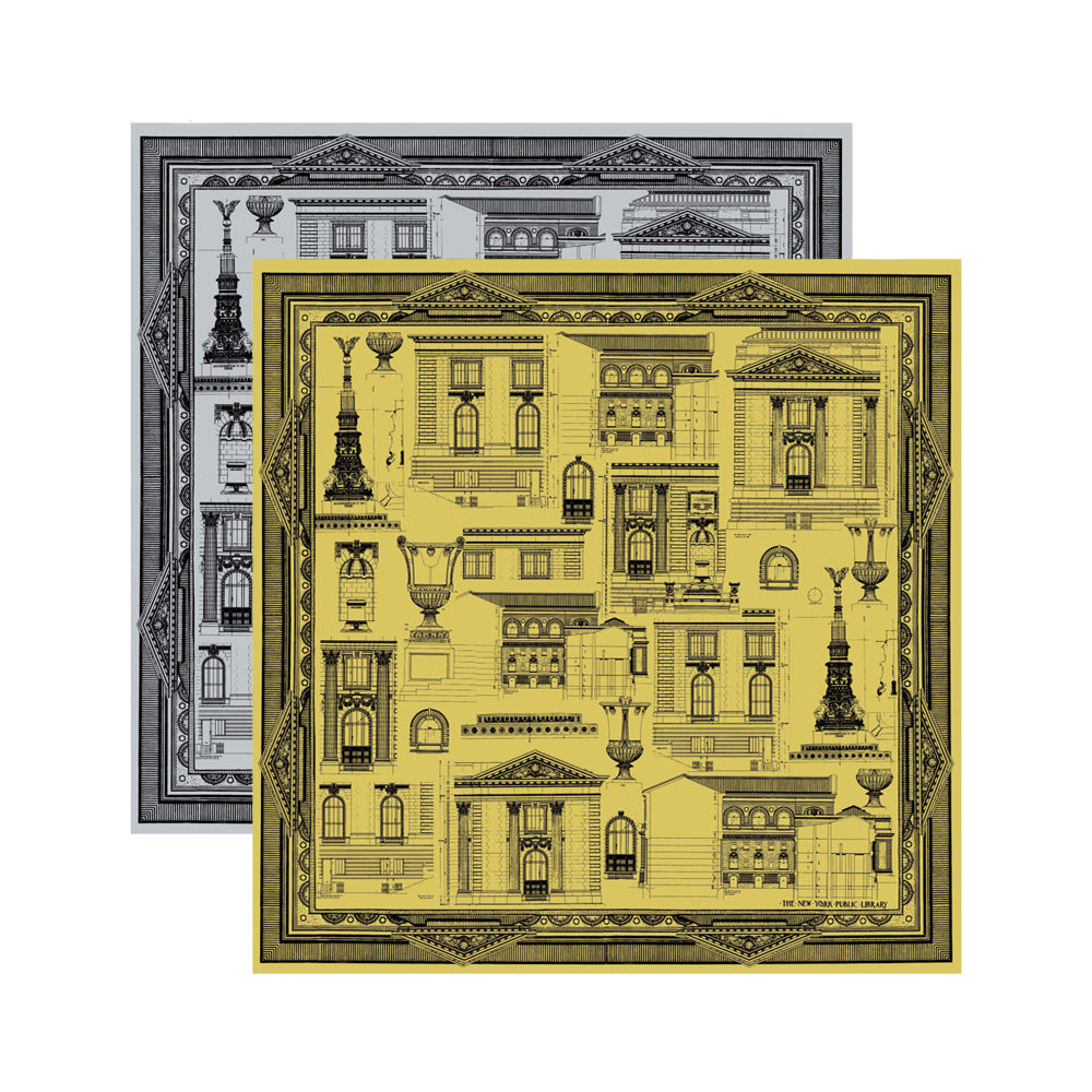 NYPL Double-Sided Architecture Scarf