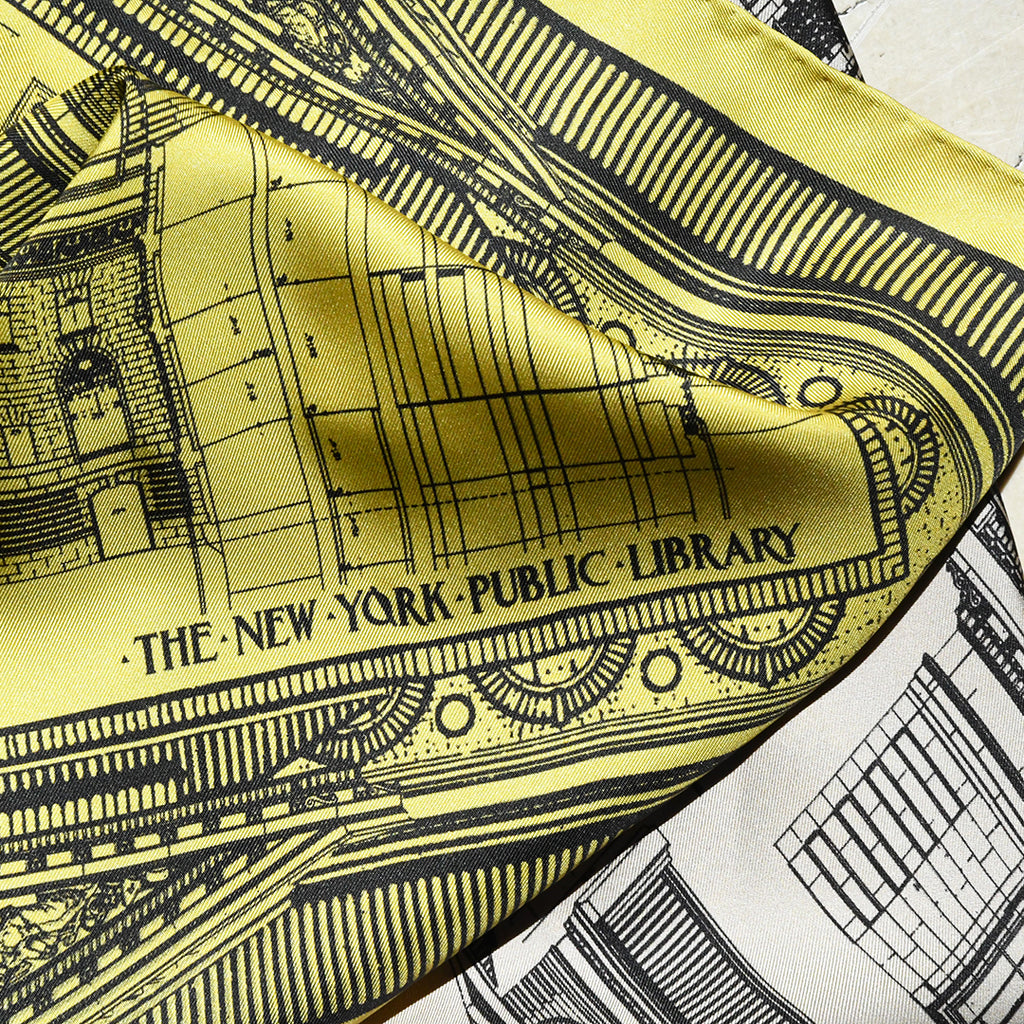 NYPL Double-Sided Architecture Scarf