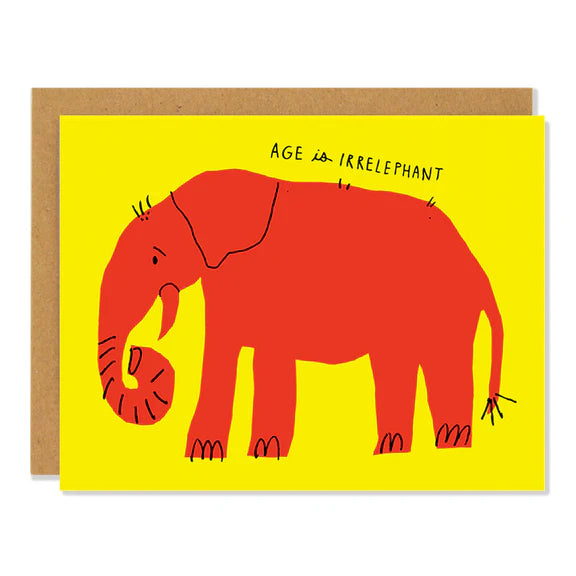 Irrelephant Birthday Notecard