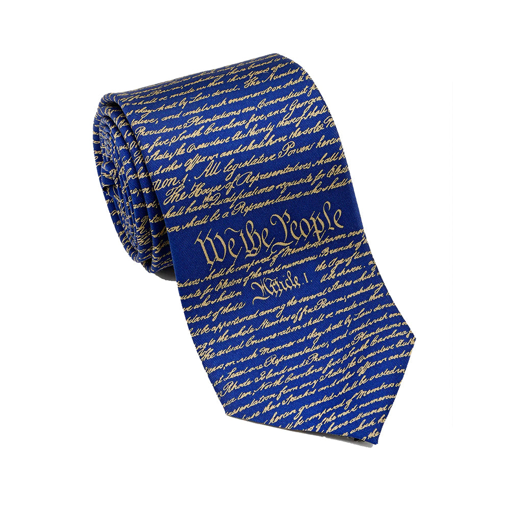 Blue & Gold Constitution Tie