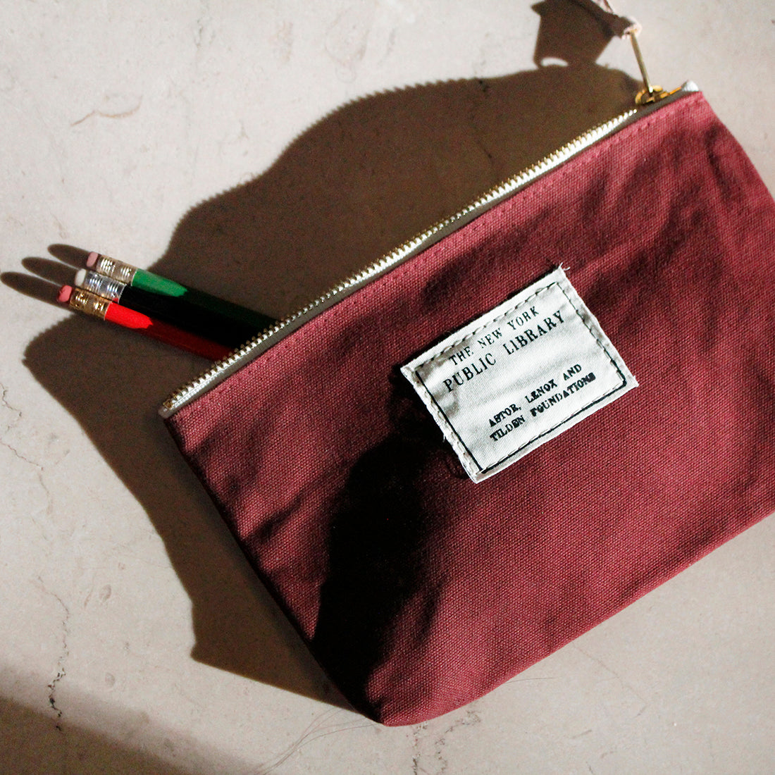Auburn Vintage NYPL Stamp Pouch