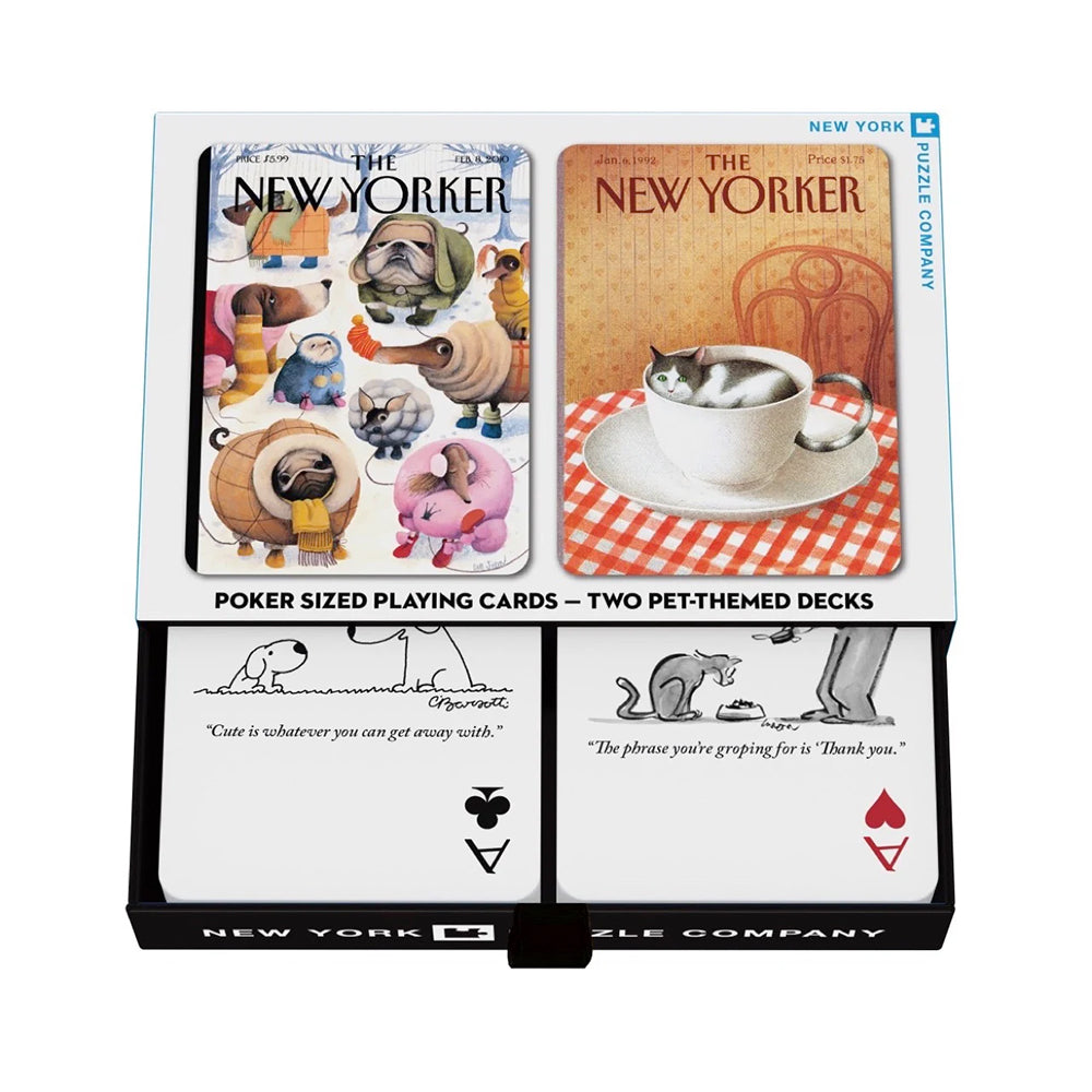 Dog & Cat Cartoons Double Deck Playing Cards