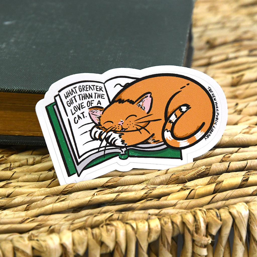 NYPL Cat Sticker