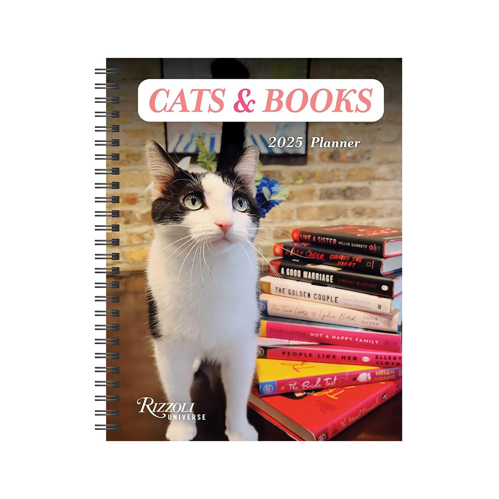 Cats & Books 12-Month 2025 Planner