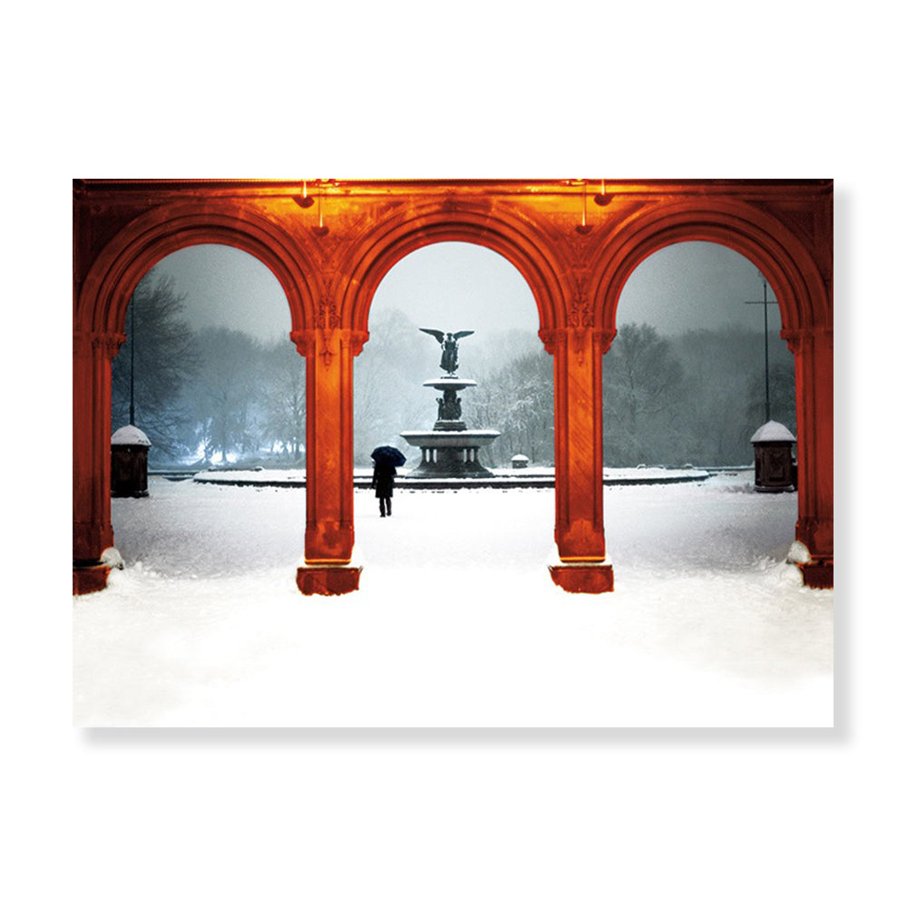 Central Park's Bethesda Fountain Holiday Card Set