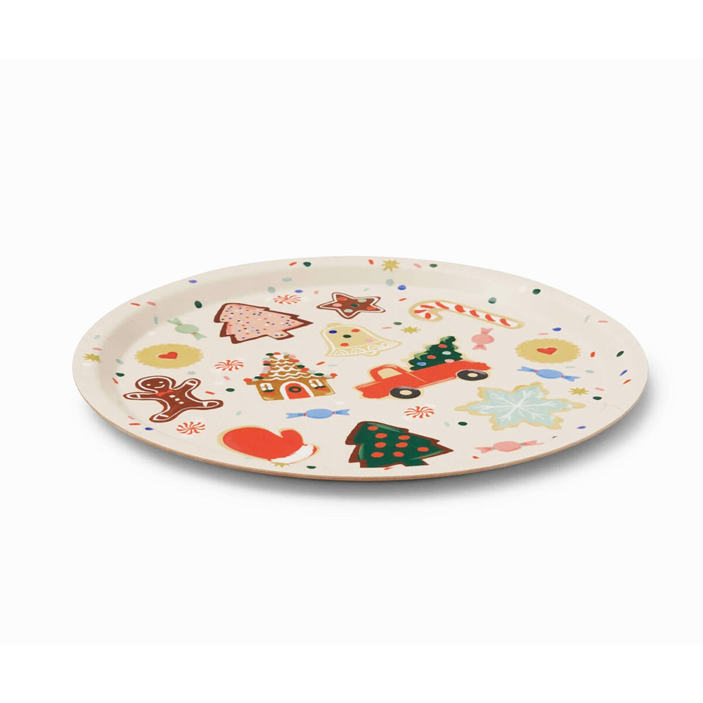 Christmas Cookies Round Serving Tray