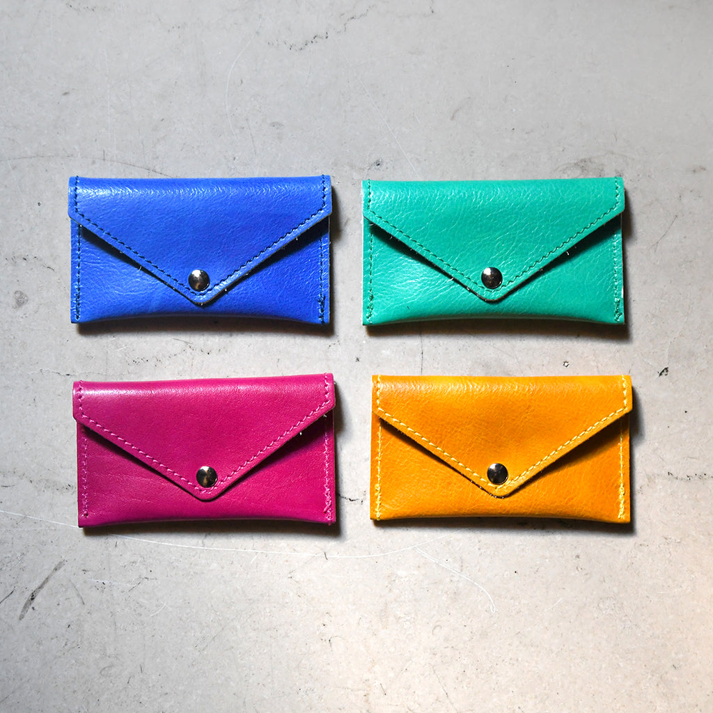 Bright Leather NYPL Stamp Card Cases