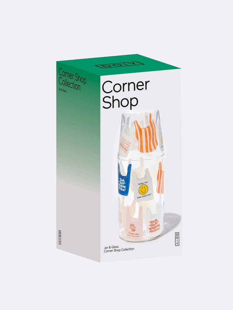 Corner Shop Jar & Glass Set