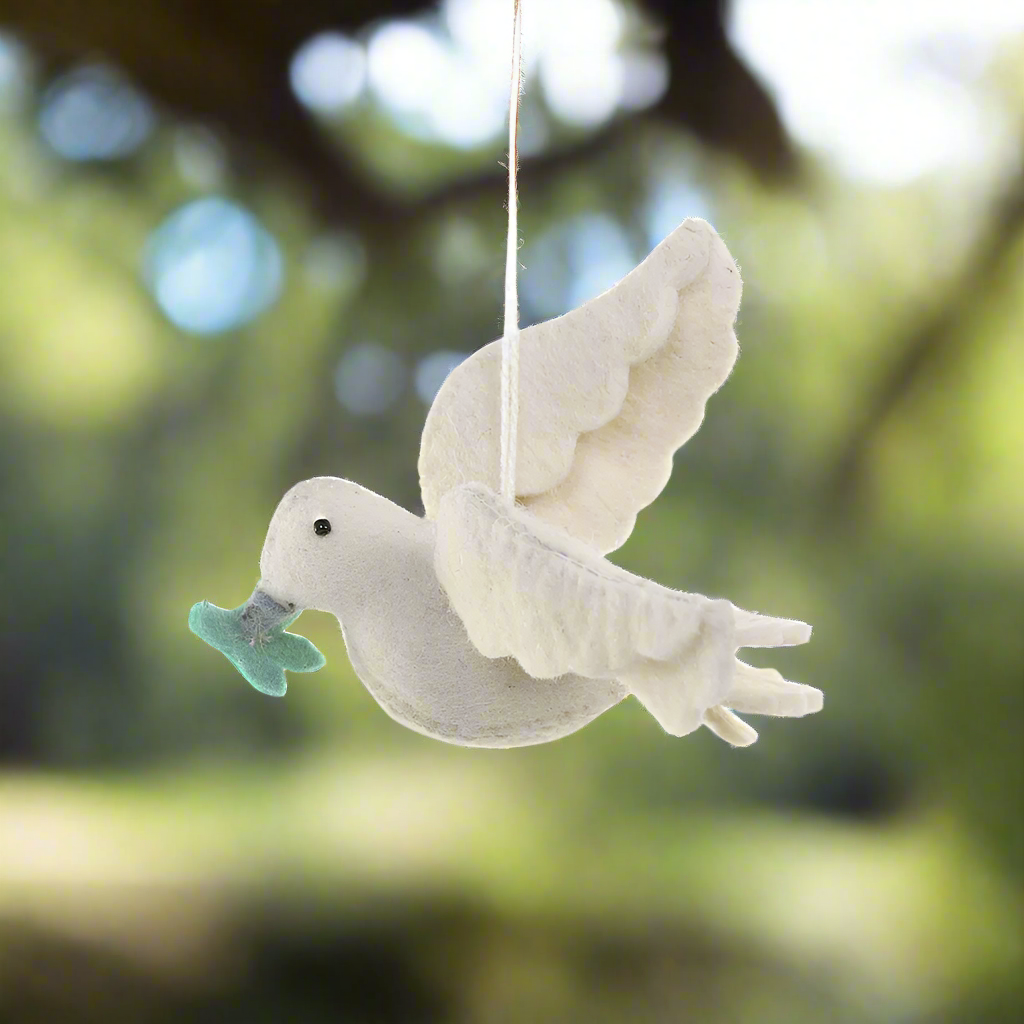 Dove Wool Ornament