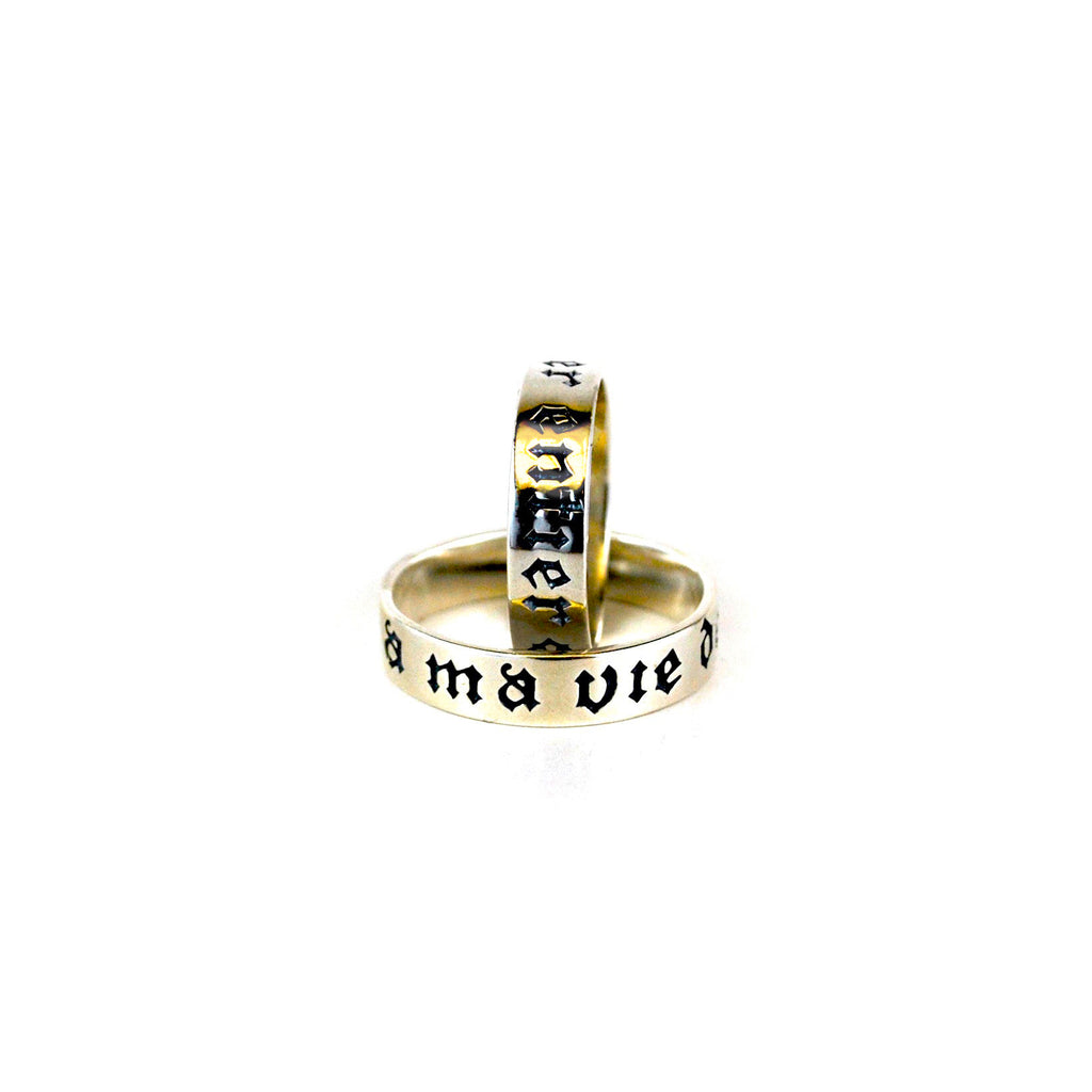 You Have My Whole Heart for My Whole Life (A Ma Vie De Coer Entier) Ring 14 K Gold