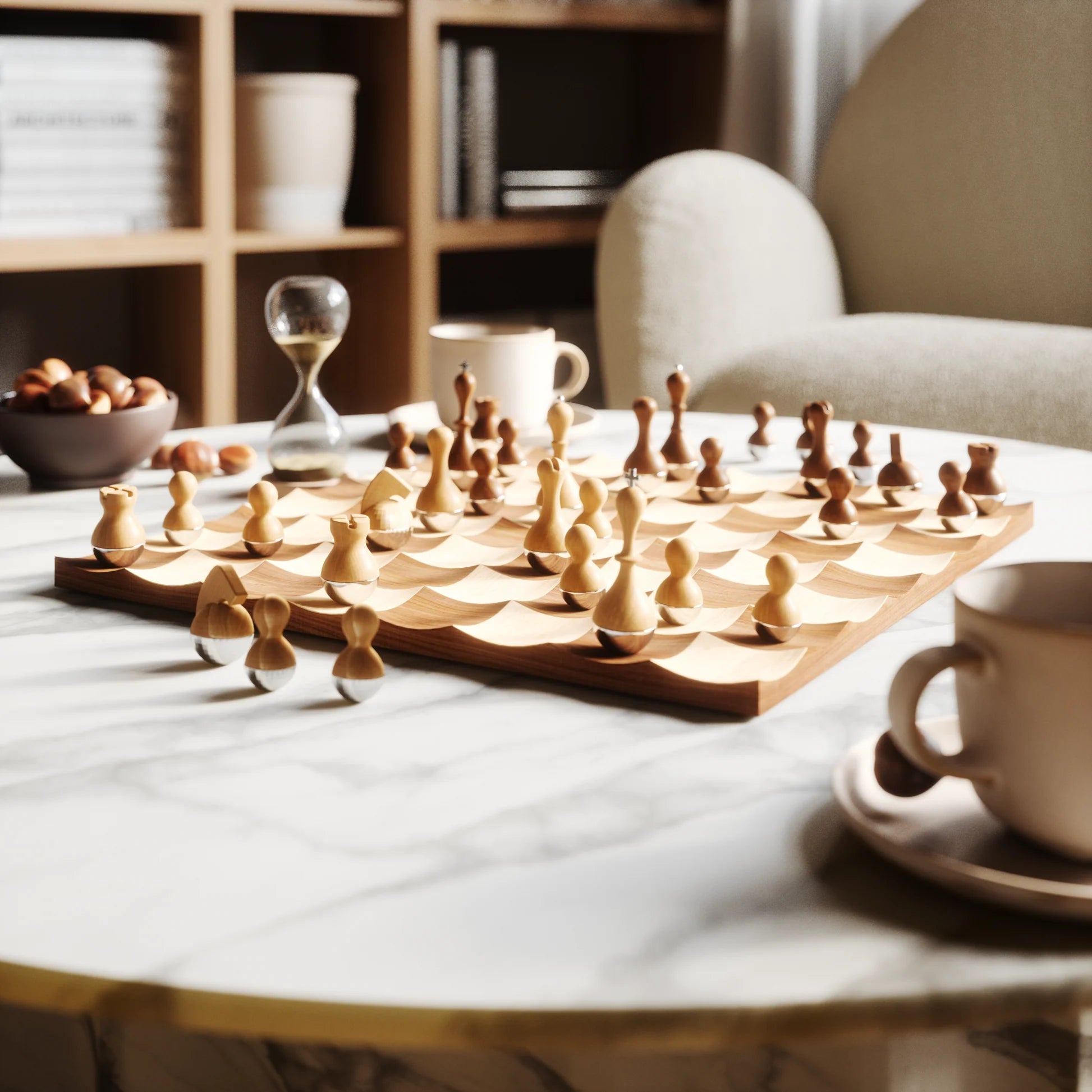 てぃんくる B0ハーフ タペストリー Chocolat Chess Game Brown Limewood Chess and Draughts Set by Dal Negro | ABASK