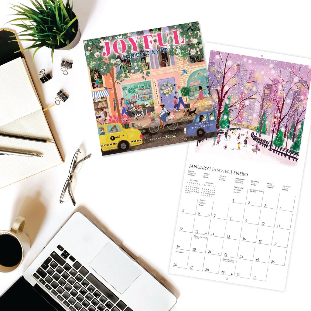 Joyful Landscapes 2025 Mini Calendar