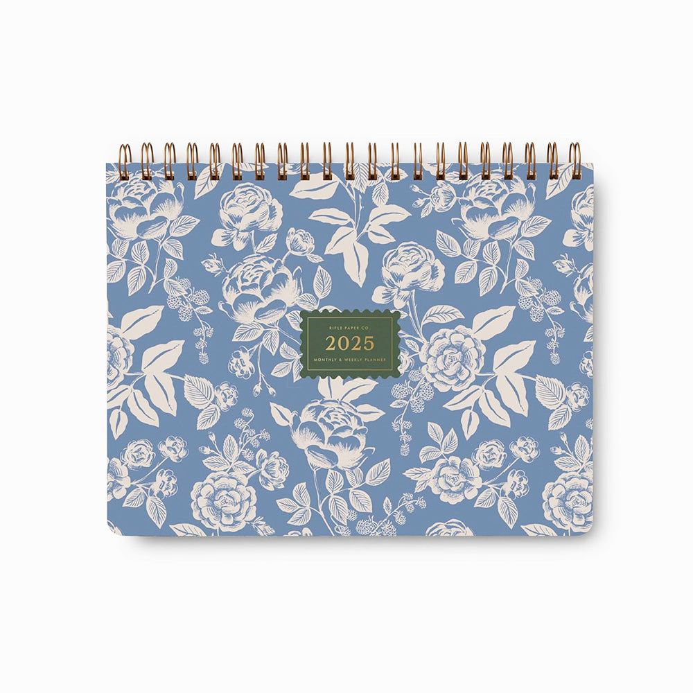 2025 English Roses 12-Month Top Spiral Planner