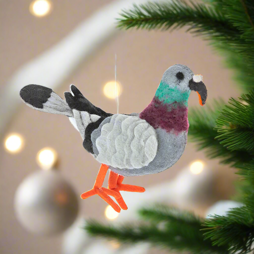 Pigeon Felt Ornament