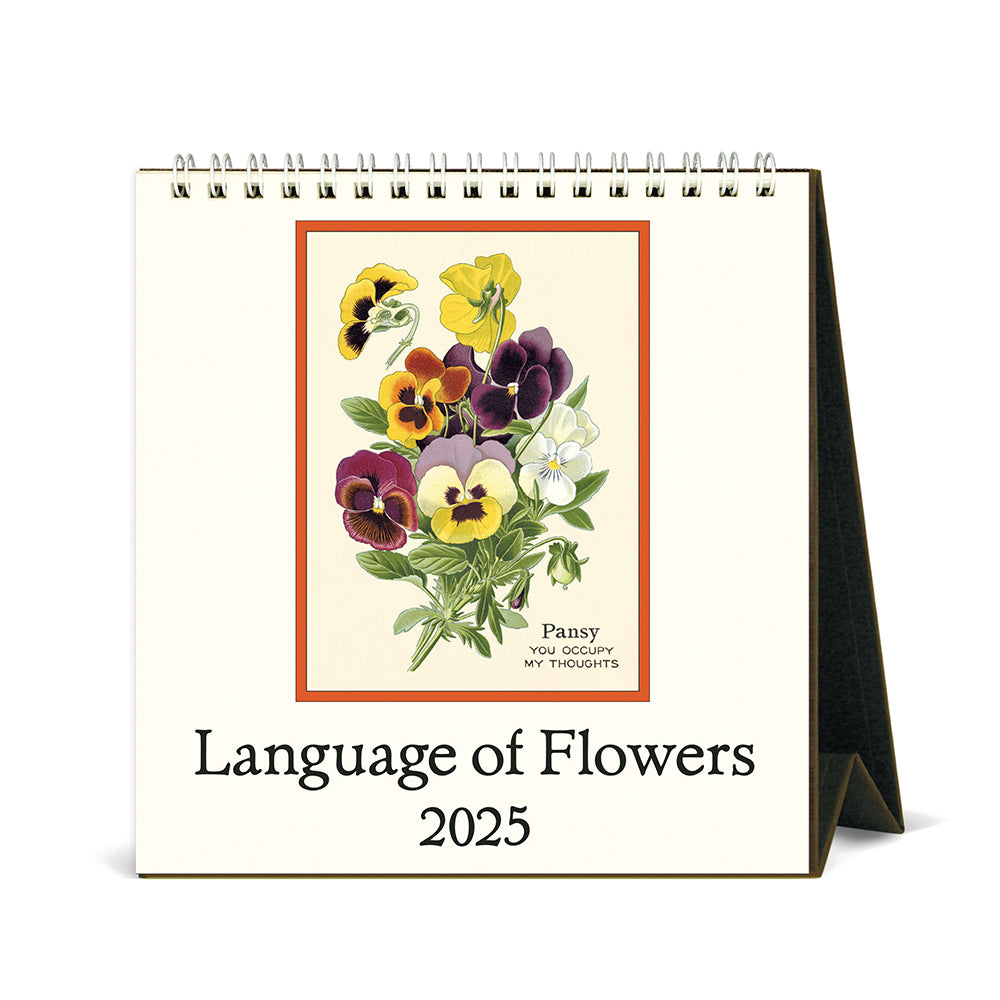 Language of Flowers 2025 Desk Calendar