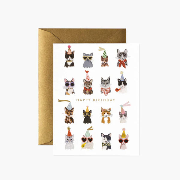 Cool Cats Birthday Notecard