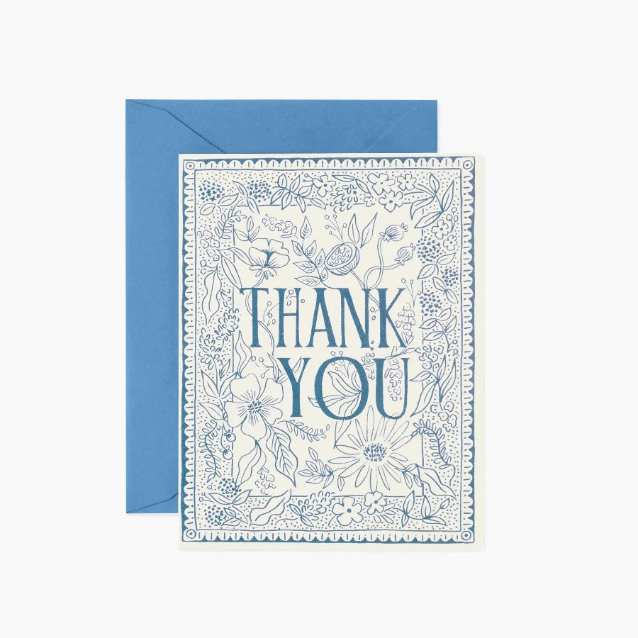 Delft Thank You Notecard