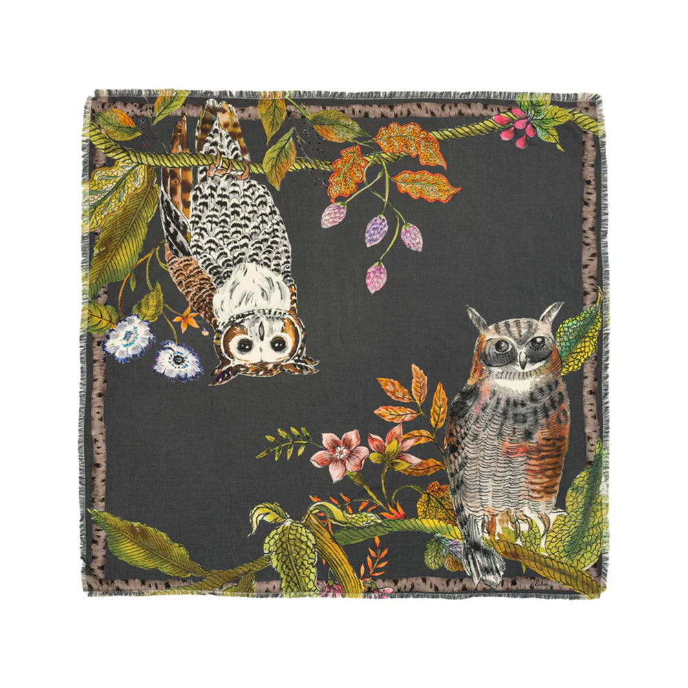 Hoot Hoot Square Scarf