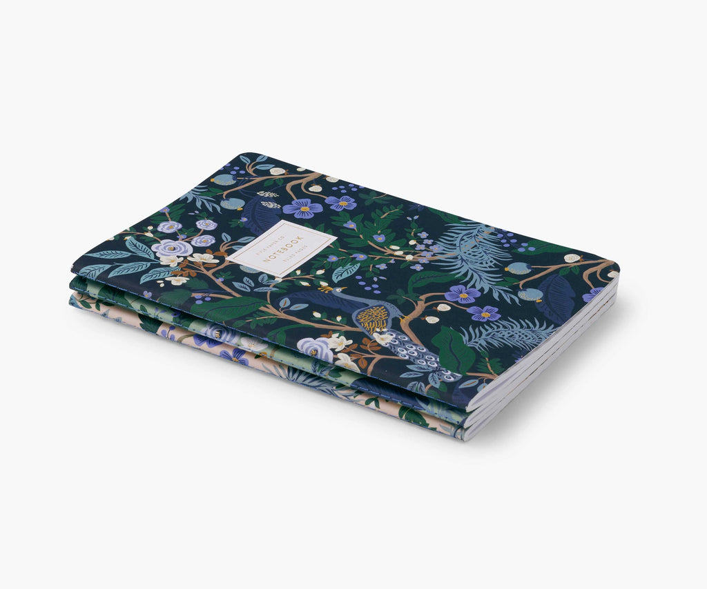 Peacock Stitched Notebook Set