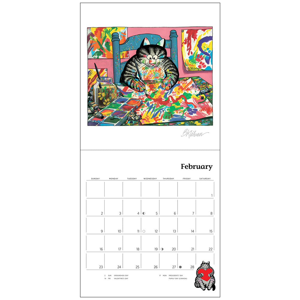 B. Kliban: CatCalendar 2025 Mini Wall Calendar