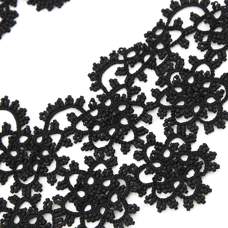 Lace Necklace: Large Classica Mega in Black