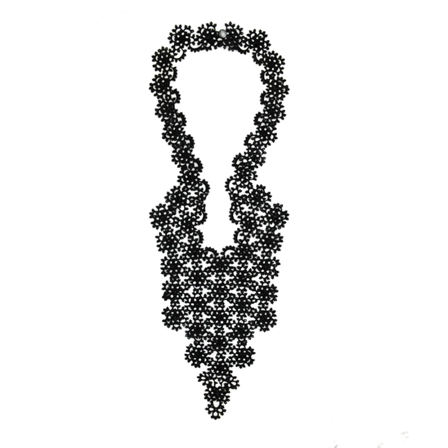 Lace Necklace: Large Classica Mega in Black