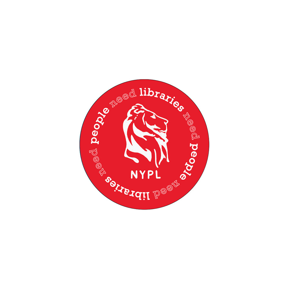 NYPL 'People Need Libraries' Sticker