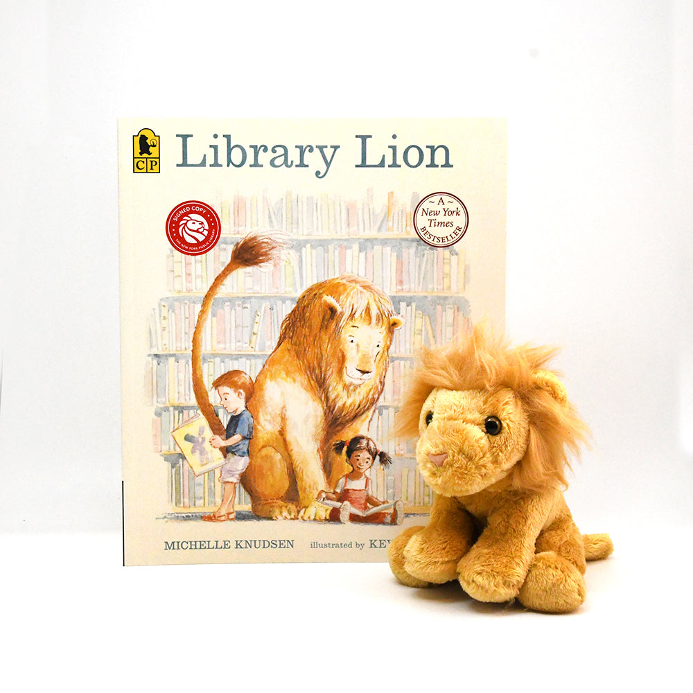 Paperback Library Lion Book + Lion Plush Set | The New York Public